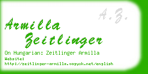 armilla zeitlinger business card